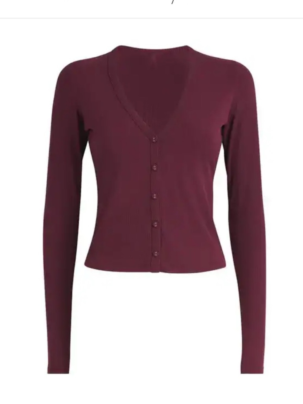 SKIMS soft lounge cardigan burgundy SMALL